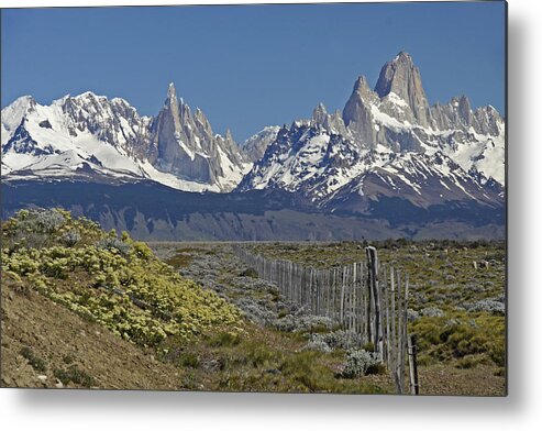 Argentina Metal Print featuring the photograph Fitz Roy Range in Springtime 1 by Michele Burgess