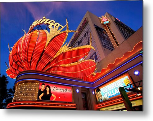 Flamingo Metal Print featuring the photograph Flamingo Hotel by Amanda Stadther