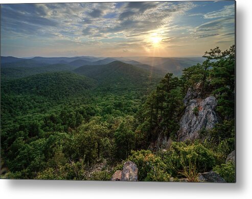 Flatside Metal Print featuring the photograph Flatside Pinnacle by David Dedman