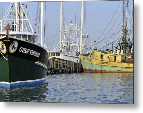 Galveston Metal Print featuring the photograph Fleet at Rest by John Collins