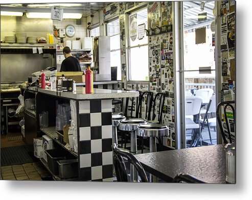 Pat Cook Metal Print featuring the photograph Fleetwood Diner - Ann Arbor MI by Pat Cook