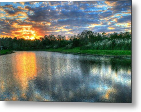 Sunset Metal Print featuring the photograph Florida Sunset by Steve Parr