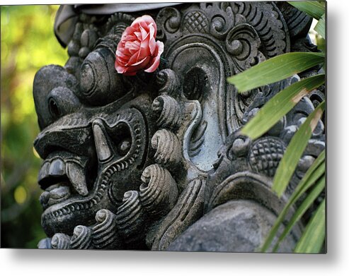 Bali Metal Print featuring the photograph Pink Flower In Bali by Shaun Higson
