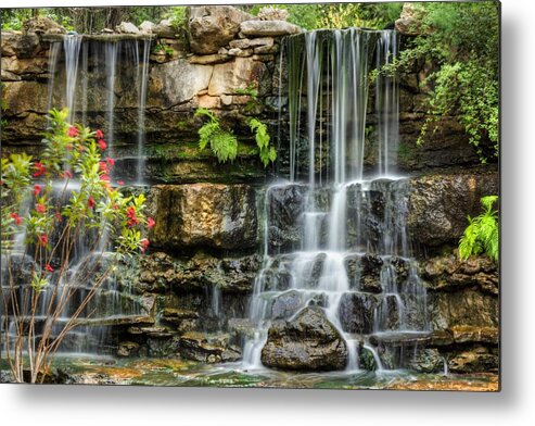 Austin Metal Print featuring the photograph Flowing Falls by Dave Files