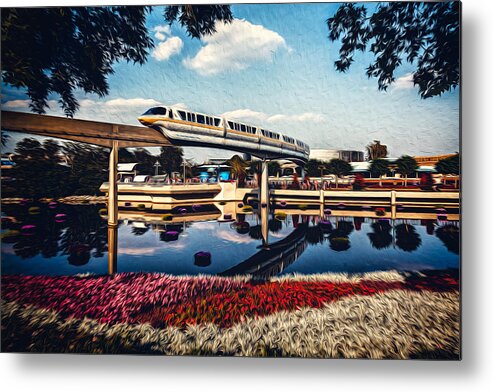 Monorail Metal Print featuring the photograph Fly By by Joshua Minso