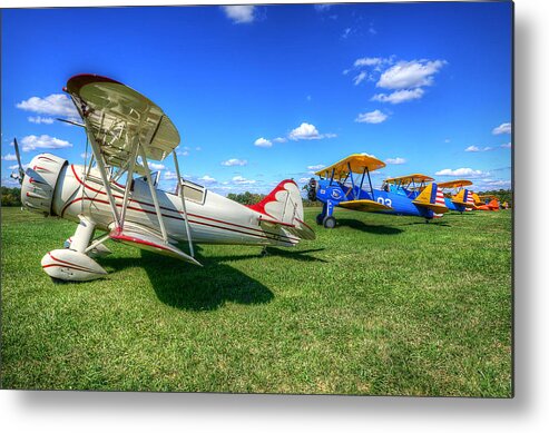 Aeroplane Metal Print featuring the photograph Flying Circus by Michael Donahue