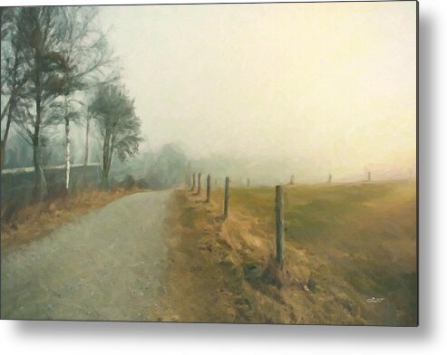 Photo Metal Print featuring the photograph Foggy by Jutta Maria Pusl