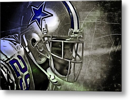 Demarco Murray Metal Print featuring the digital art Football Star by Carrie OBrien Sibley