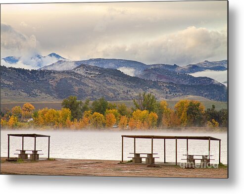 Autumns Metal Print featuring the photograph Foothills Reservoir Boulder County by James BO Insogna
