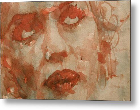 Marilyn Monroe Metal Print featuring the painting For You The Sun Will Be Shining by Paul Lovering