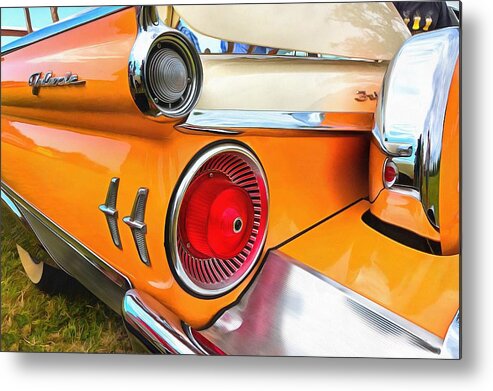 Ford Metal Print featuring the photograph Ford Galaxie Skyliner 9 by Mick Flynn