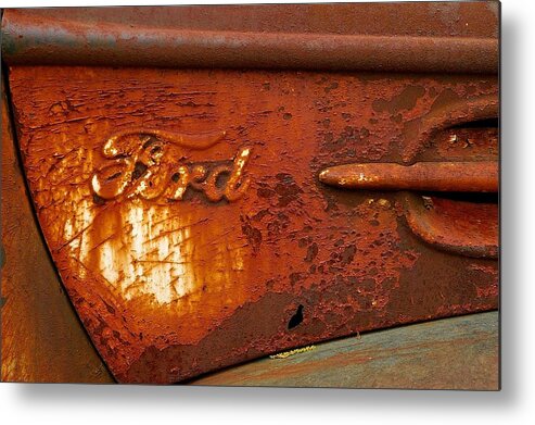 1946 Ford Truck Metal Print featuring the photograph Ford by Randy Pollard