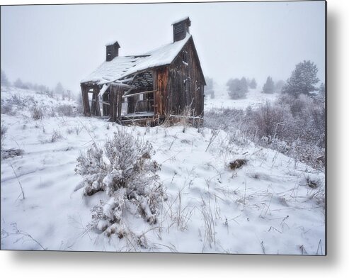 Ghost Town Metal Print featuring the photograph Forgotten in Time by Darren White