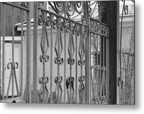 Gate Metal Print featuring the photograph Forgotten Passage by Meganne Peck