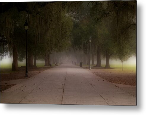 Forsyth Park Metal Print featuring the photograph Forsyth Park Pathway by Frank Bright