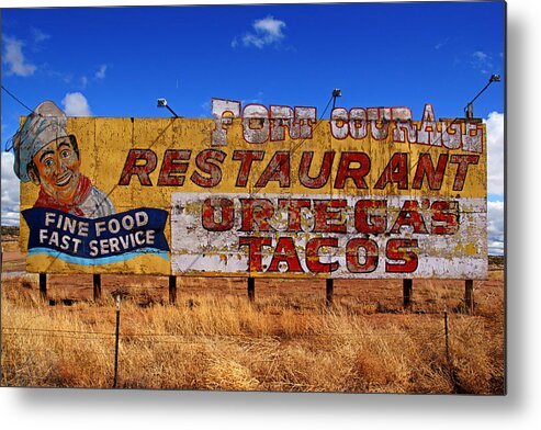 Billboard Metal Print featuring the photograph Fort Courage Billboard No.2 by Daniel Woodrum