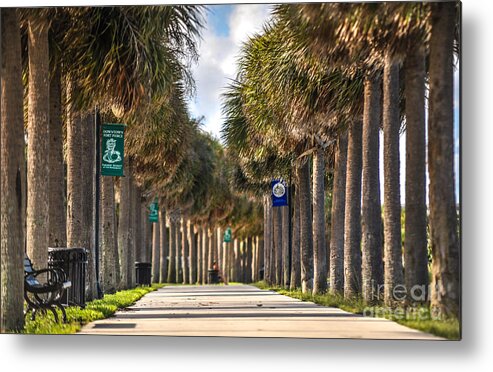 Downtown Metal Print featuring the photograph Fort Pierce Florida by L Machiavelli