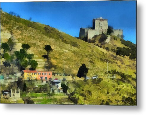 Luoghi Abbandonati Metal Print featuring the painting FORTE PUIN 5307 - by Enrico Pelos by Enrico Pelos