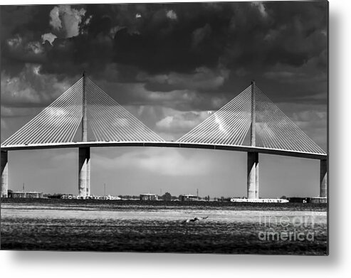 Skyway Bridge Metal Print featuring the photograph Fortified Defiance by Marvin Spates