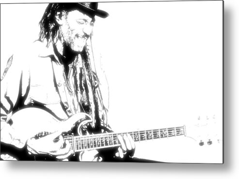 Singers Metal Print featuring the photograph Freddy And His Guitar by VRL Arts