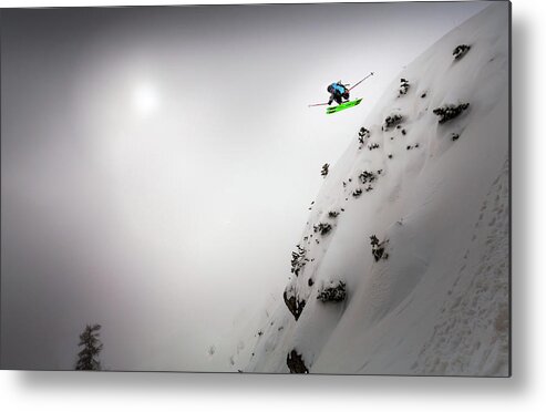 Skiing Metal Print featuring the photograph Freedom by Sandi Bertoncelj