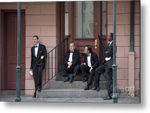 Waiter Metal Print featuring the photograph French Quarter Waiters by Jim West