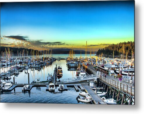 Marina Metal Print featuring the photograph Friday Harbor by Jerry Nettik