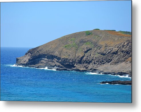 Blue Metal Print featuring the photograph From the Lookout by Amanda Eberly