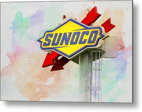 Daytona Beach Races Metal Print featuring the photograph From The Sunoco Roost by Alice Gipson