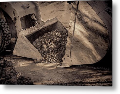 Front Metal Print featuring the photograph Front Loader Buckets by Rudy Umans