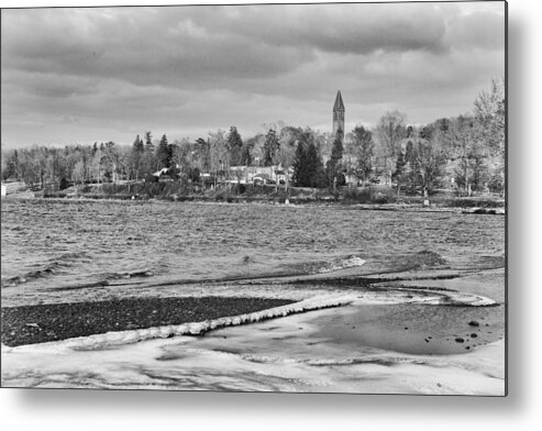 Finger Lakes Metal Print featuring the photograph Frozen Wells College by Monroe Payne
