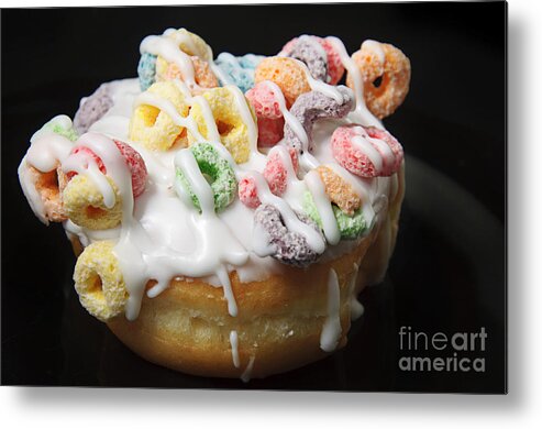 Donuts Metal Print featuring the photograph Fruit Loopy by Andee Design