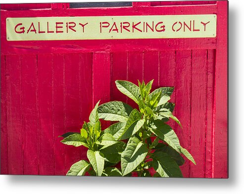 Art Metal Print featuring the photograph Gallery Parking Only by Frank Winters