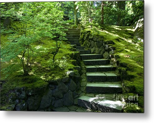 Japanese Garden Metal Print featuring the photograph Garden Path by Brian Jannsen