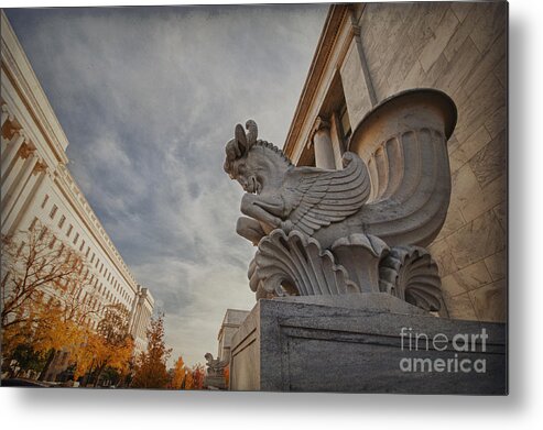 Rhyton Metal Print featuring the photograph Statue Focus by Terry Rowe