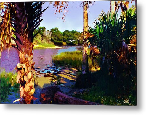 Florida Metal Print featuring the painting Gaterland by CHAZ Daugherty