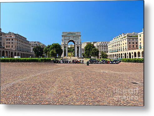 Memorial Metal Print featuring the photograph Genova - Piazza della Vittoria by Antonio Scarpi