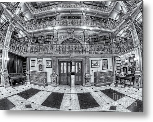 Clarence Holmes Metal Print featuring the photograph George Peabody Library VI by Clarence Holmes