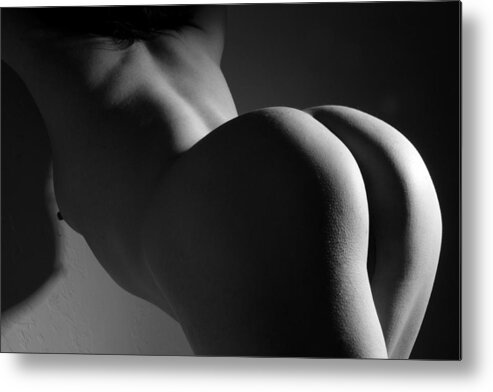 Nude Metal Print featuring the photograph Getting a Little Behind in My Work by Joe Kozlowski