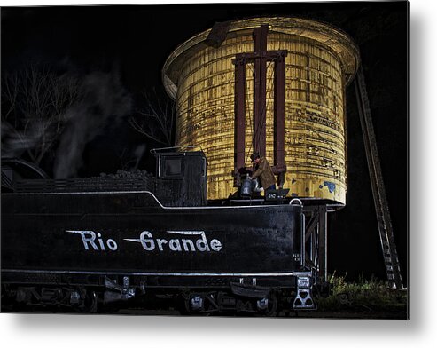 Train Metal Print featuring the photograph Getting Water by Priscilla Burgers