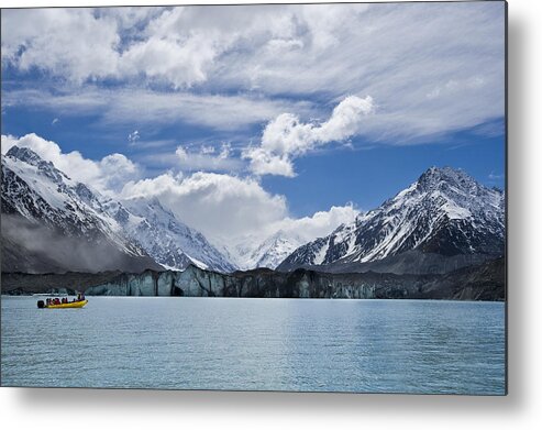 Tasman Metal Print featuring the photograph Glacier Explorers by Ng Hock How