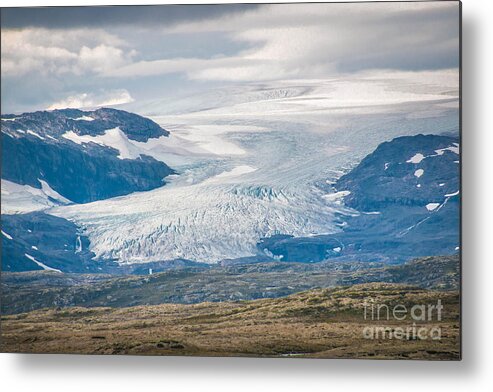 Tongue Metal Print featuring the photograph Glacier tongue in Norway by Amanda Mohler