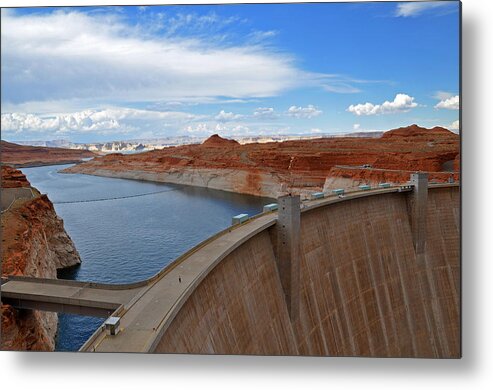 Glen Canyon Dam Metal Print featuring the photograph Glen Canyon Dam by Jeanne May