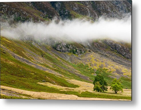Michalakis Ppalis Metal Print featuring the photograph Misty Mountain Landscape by Michalakis Ppalis