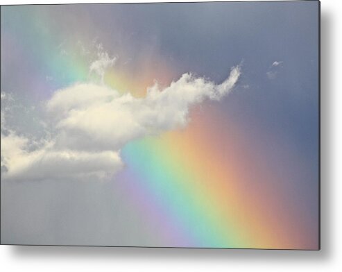 Rainbow Metal Print featuring the photograph God's Art by Diana Hatcher