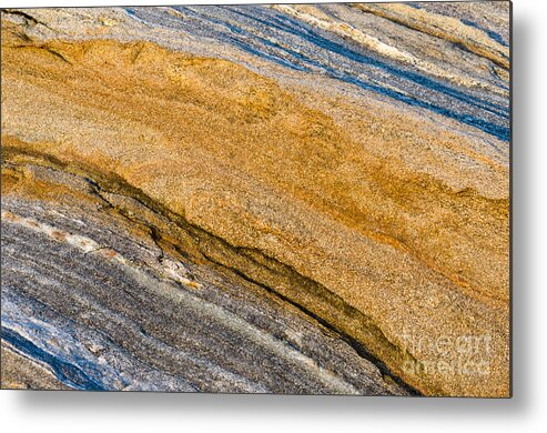 Abstract Metal Print featuring the photograph Gold Glitter by Tamara Becker