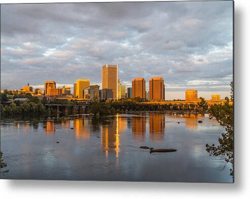 Rva Metal Print featuring the photograph Golden City by Stacy Abbott