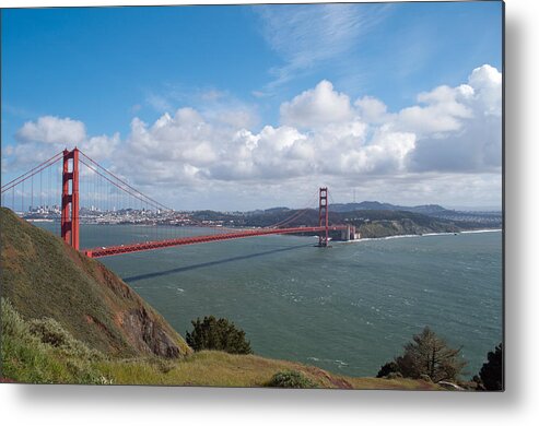 California Metal Print featuring the photograph Golden Gate Bridge by Bruce Gourley