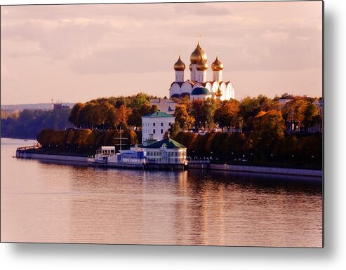 Russia Metal Print featuring the photograph Golden Hour. Yaroslavl. Russia by Jenny Rainbow
