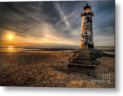 British Metal Print featuring the photograph Golden Light by Adrian Evans